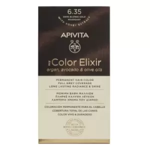 image of Apivita My Color Elixir Permanent Hair Color 6.35 Dark Blonde Gold Mahogany