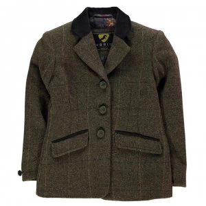 Image of Shires Aubrion Saratoga Junior Jacket - Green Check