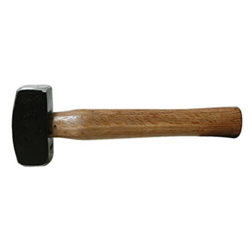 Image of Loops 2lb Hardwood Lump Hammer Forged Steel Hardwood Shaft Building DIY Metallics
