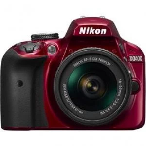 Image of D3400 18 55 VR AF P Red