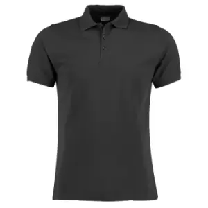 Image of Kustom Kit Mens Short Sleeve Polo Shirt (S) (Graphite)