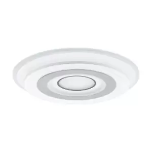 Image of Wall Flush Ceiling Light Colour White Circles In Circles Bulb LED 45W Included