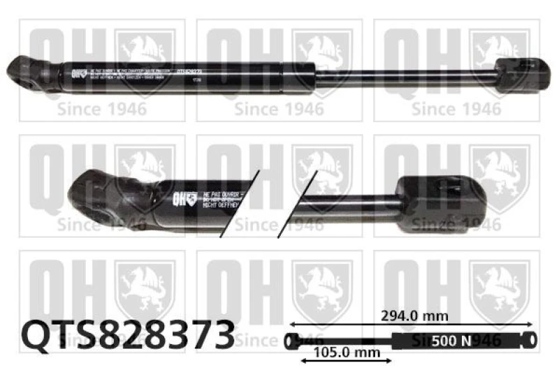 Image of QUINTON HAZELL Bonnet strut QUINTON HAZELL QTS828373