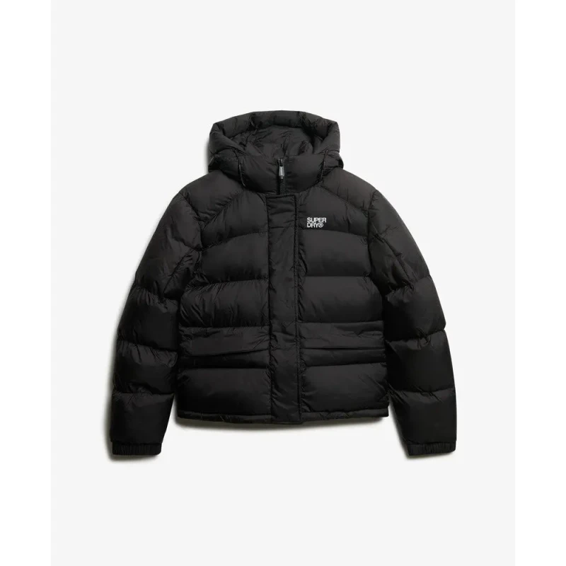 Image of Superdry Womens down jacket Superdry 5 Baffle Noir Female XS