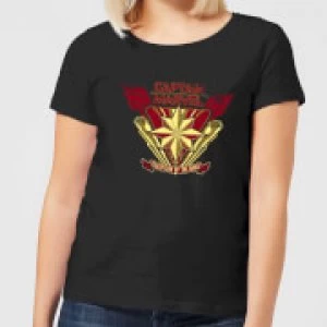 Image of Captain Marvel Protector Of The Skies Womens T-Shirt - Black