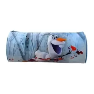 image of Disney Frozen II Barrel Pencil Case (One Size) (Blue)