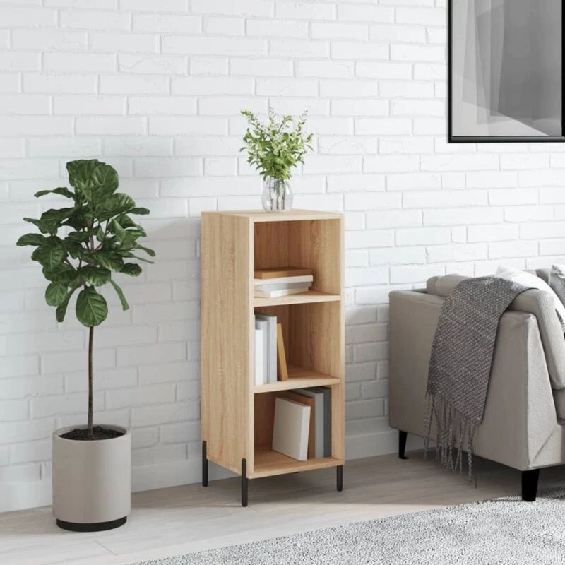 Image of VIDAXL Sideboard Sonoma Oak 34.5x32.5x90cm Engineered Wood Vidaxl 8720845869144
