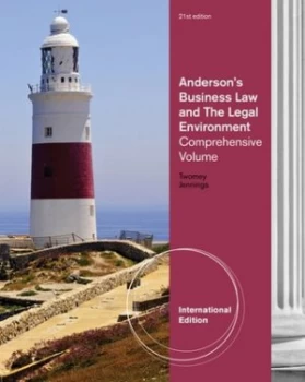 Image of Andersons Business Law and the Legal Environment by David Twomey Book