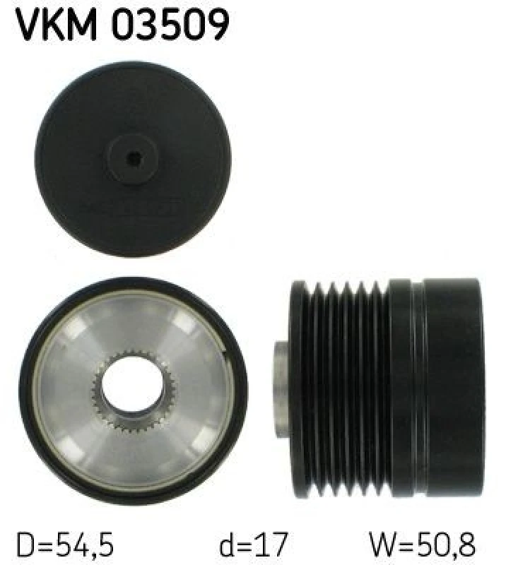 Image of SKF Alternator clutch pulley SKF VKM 03509