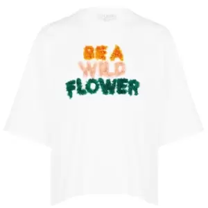 Image of Ted Baker Flower Graphic T-Shirt - White