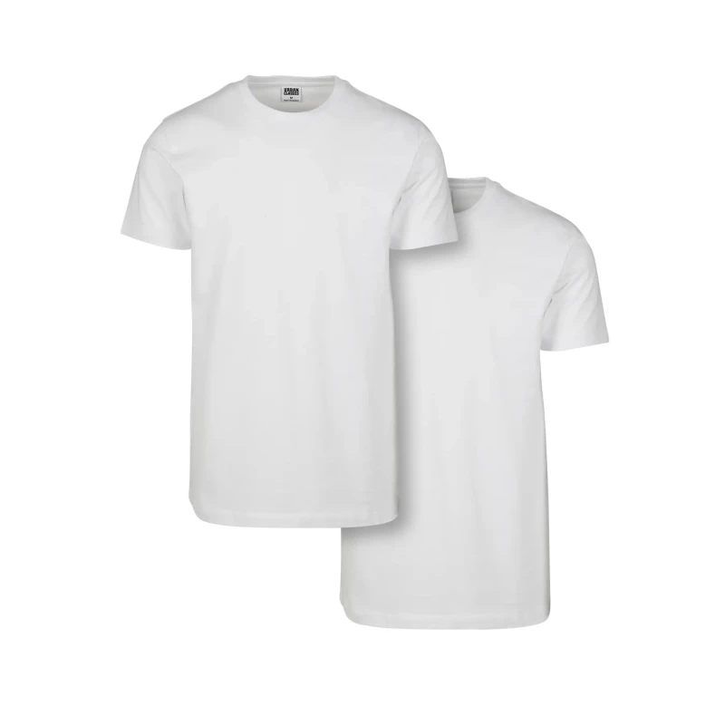 Image of Urban Classics T-Shirt urban classic basic 2-pa gt Blanc Male 5XL