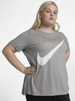 Image of Nike Sportswear Swoosh Tee Curve Grey