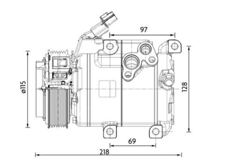 Image of Air conditioning compressor MAHLE ACP 1467 000P