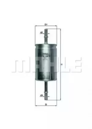 image of Fuel Filter KL559 76886618 by MAHLE Original