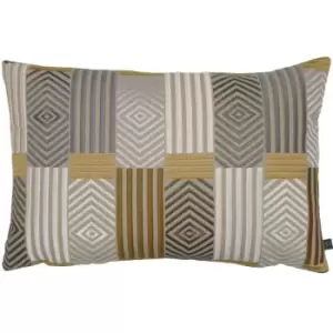 Image of Prestigious Textiles Blake Polyester Filled Cushion Polyester Cotton Amber