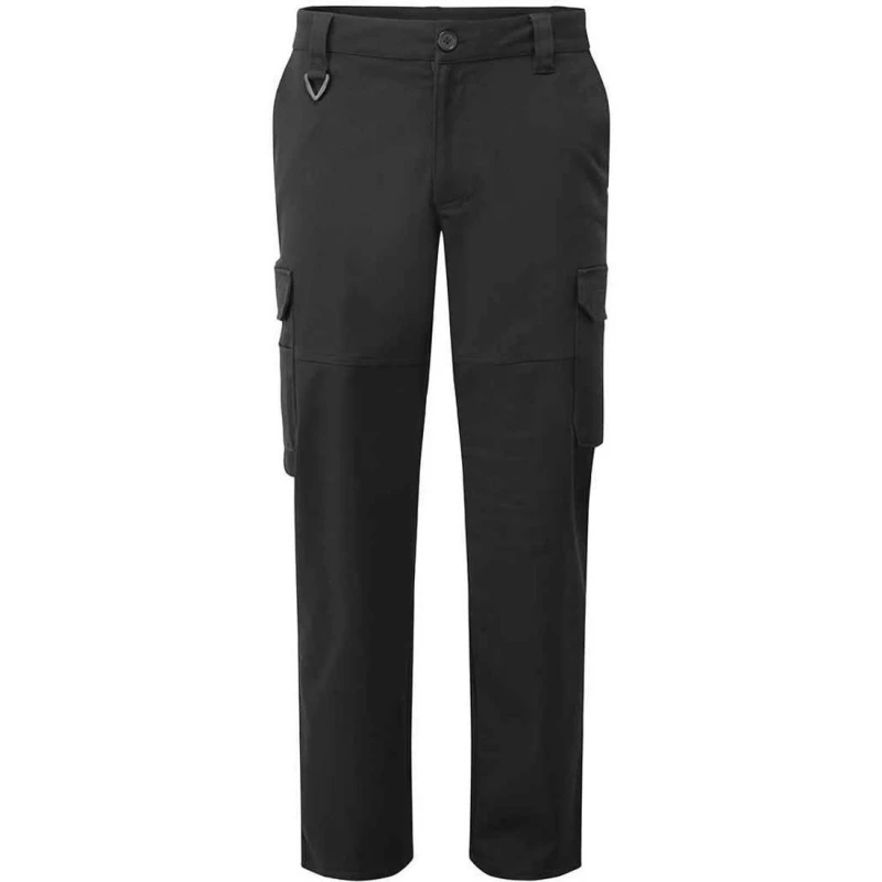 Image of Premier Premier Men Stretchchecker Cargo Trousers in Black Size: X-Small Black XS Male 5063693809720