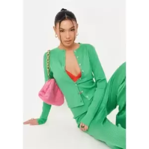 Missguided Button Front Top Co Ord - Green