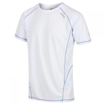 Image of Regatta White 'Virda Ii' Active Short Sleeves T-Shirt - S