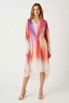 Image of Ombre Bar Detail Midi Dress