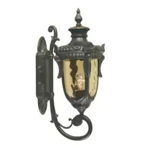 image of Outdoor IP44 Wall Light Sconce Old Bronze LED E27 100W Bulb External d02048