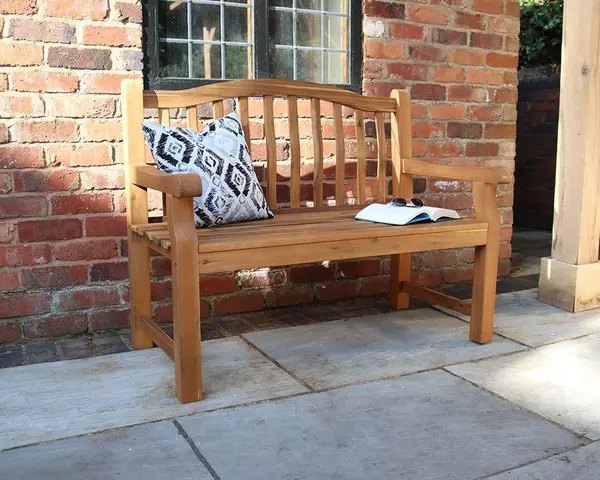 image of Royalcraft Lytham 2 Seater Acacia Bench Natural