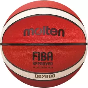 image of Molten B7g2000 Indoor Outdoor Basketball, Orange/ivory