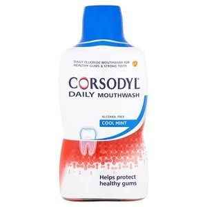 image of Corsodyl Daily Coolmint Alcohol Free Mouthwash 500ml