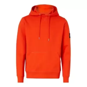 image of Calvin Klein Jeans Badge Hoodie - Orange