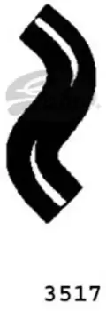 Image of Curved Radiator Hose 160mm X 30 Gates 3517