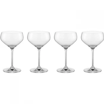 Image of Linea Hoxton Champagne Saucer Set of 4 - Clear