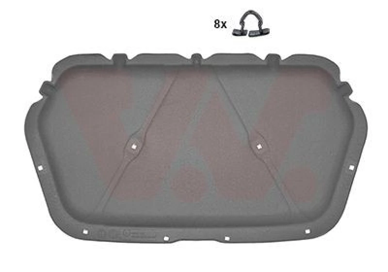 Image of VAN WEZEL Silencing Material, engine bay VAN WEZEL 5806460