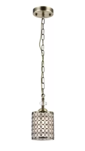 image of Sherborn Ceiling Pendant Lamp Bronze Antique, 1 Light, E27