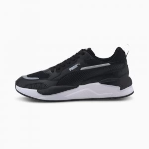 Mens PUMA X-Ray 2 Square Trainers, Black/White Size 7 Shoes