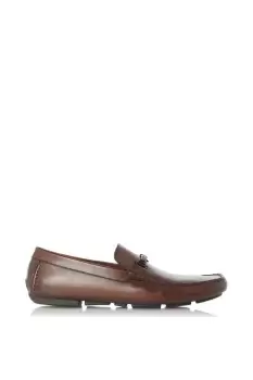 Image of 'Beacons' Leather Slip-On Shoes
