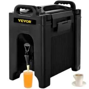 image of VEVOR Insulated Beverage Dispenser, 2.5 Gal, Double-Walled Beverage Server w/ PU Insulation Layer, Hot and Cold Drink Dispenser w/ 2-Stage Faucet Hand