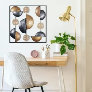 Image of Metal Art My World Multicolor Decorative Metal Wall Accessory