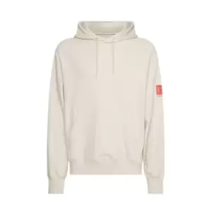 Calvin Klein Jeans Mono Hoodie - Cream