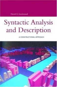 Image of Syntactic Analysis and Description by David G Lockwood Paperback