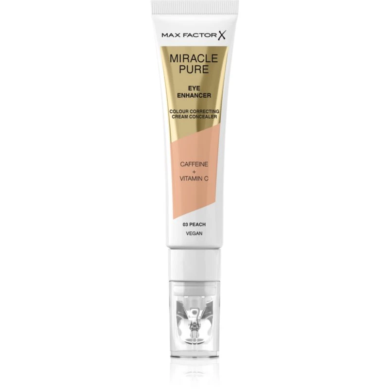 Image of Max Factor Miracle Pure Colour Correcting & Anti-Fatigue Eye Enhancer Cream Concealer Peach