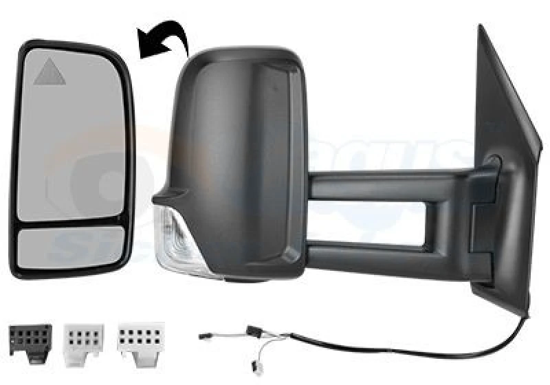 Image of VAN WEZEL Wing mirror VAN WEZEL 2973814
