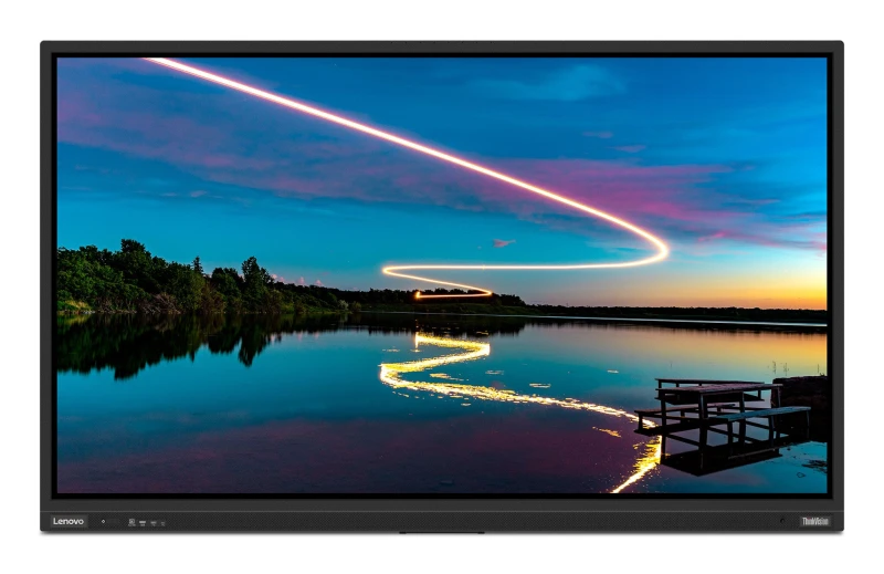 Image of Lenovo ThinkVision T86 computer monitor 2.18 m (86") 3840 x 2160 pixels 4K Ultra HD LED Touch Screen Black 62F0WN1AEK