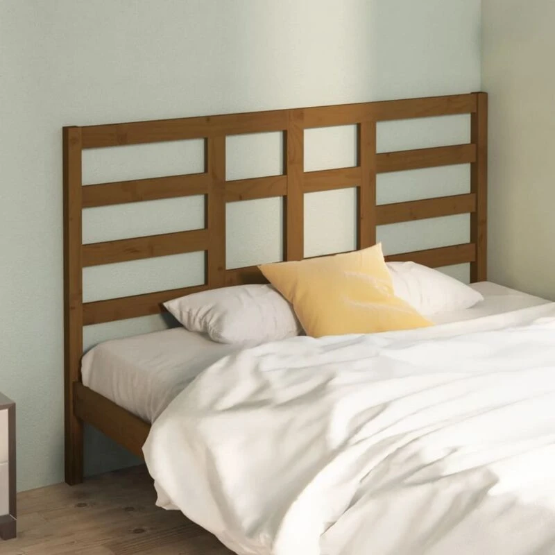 Image of VIDAXL Bed Headboard Honey Brown 166x4x104cm Solid Wood Pine Vidaxl 8720286951965