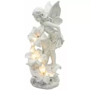 image of Solar Powered Light-Up Fairy Ornament