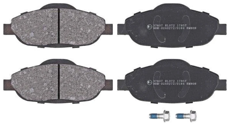 Image of A.B.S. 37607 Brake pad set without integrated wear sensor Brake Pad Set,disc brake (402)
