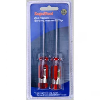 Image of SupaTool Pocket Clip Screwdriver Set 2 piece