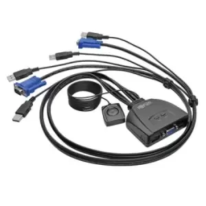 Image of Tripp Lite B032-VU2 2-Port USB/VGA Cable KVM Switch with Cables and USB Peripheral Sharing