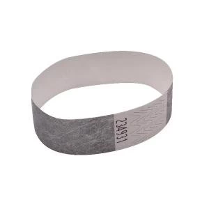 image of Announce Wrist Band 19mm Silver Pack of 1000 AA01838