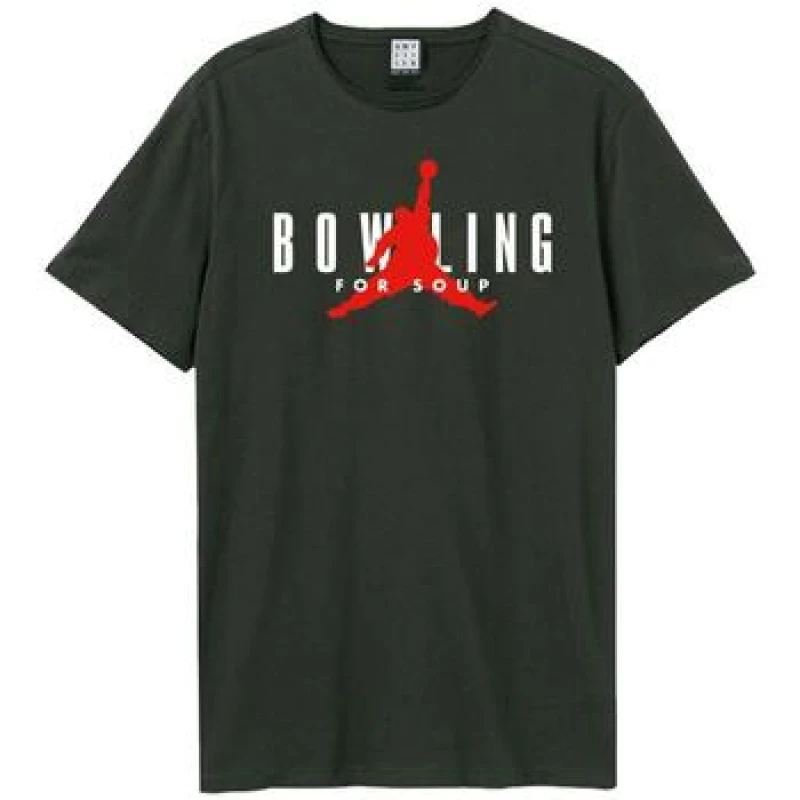 Image of Amplified Amplified Men Slamp Dump Bowling For Soup T-Shirt in Charcoal Size: X-Small Charcoal XS Male 5063527721860