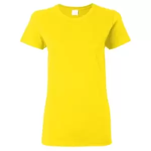 image of Gildan Ladies/Womens Heavy Cotton Missy Fit Short Sleeve T-Shirt (S) (Daisy)