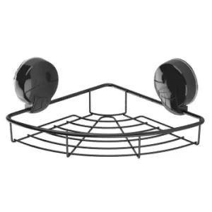 Image of Showerdrape Suctionloc Black Corner Basket